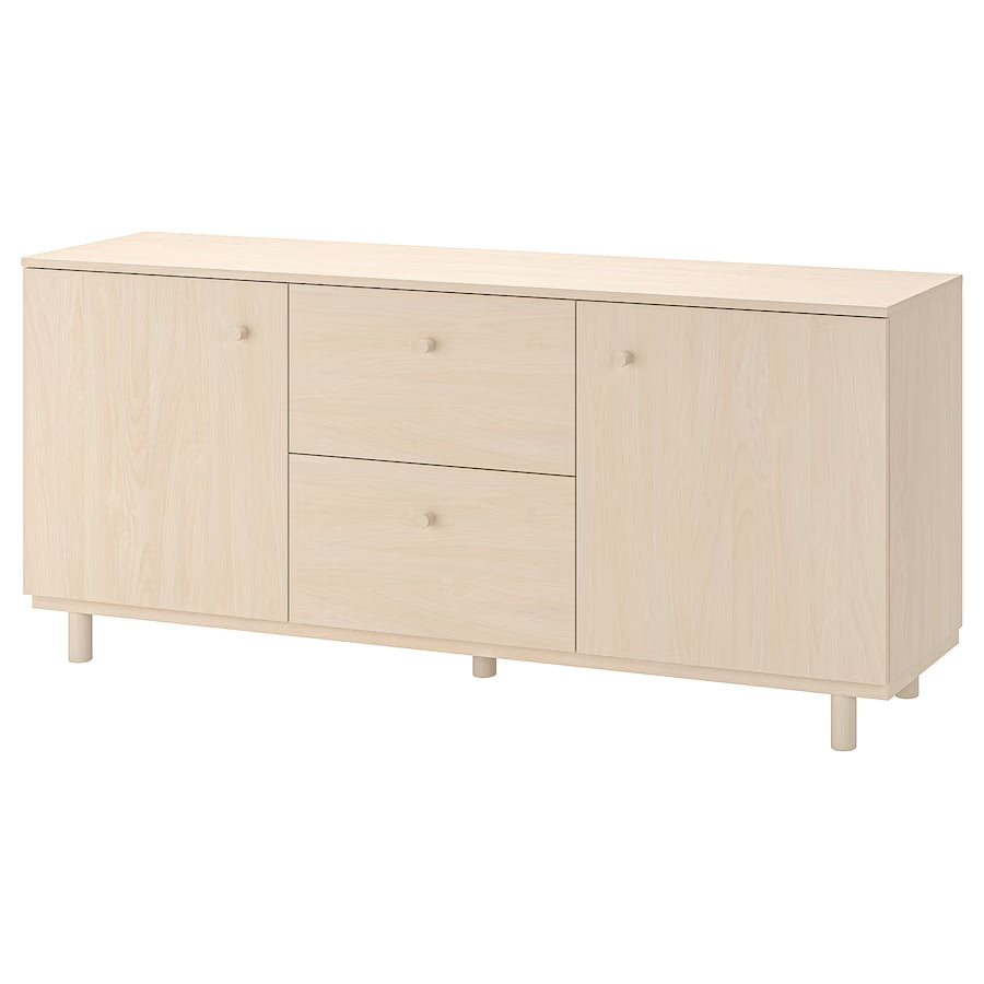 ERSNÄS Sideboard, birch effect, 180x79 cm