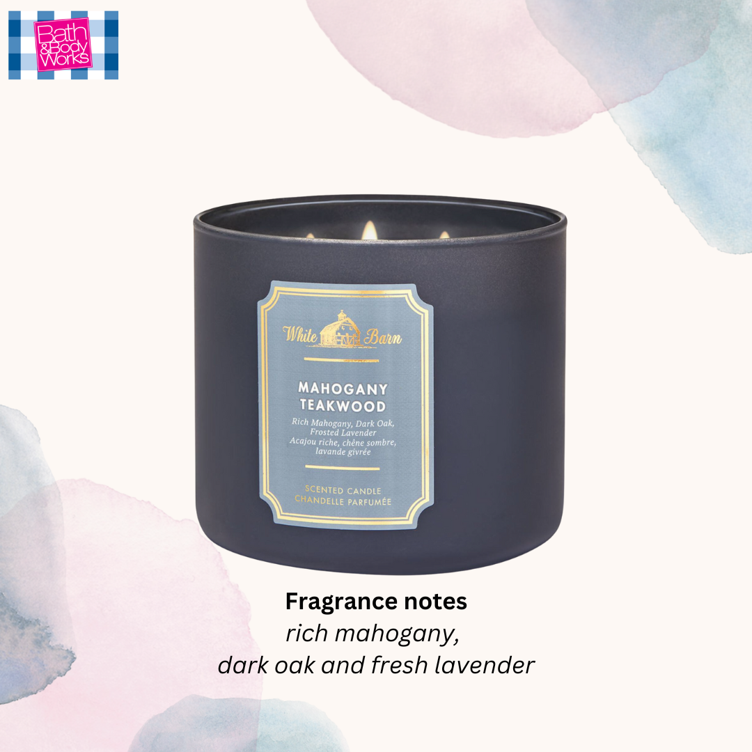Mahogany Teakwood 3-Wick Candle 14.5 oz / 411 g