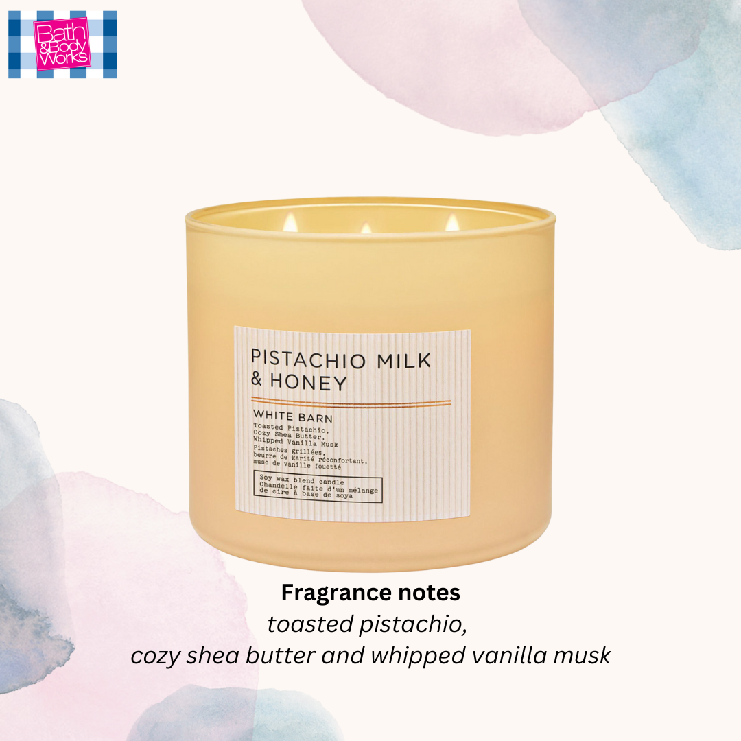 Pistachio Milk & Honey 3-Wick Candle 14.5 oz / 411 g