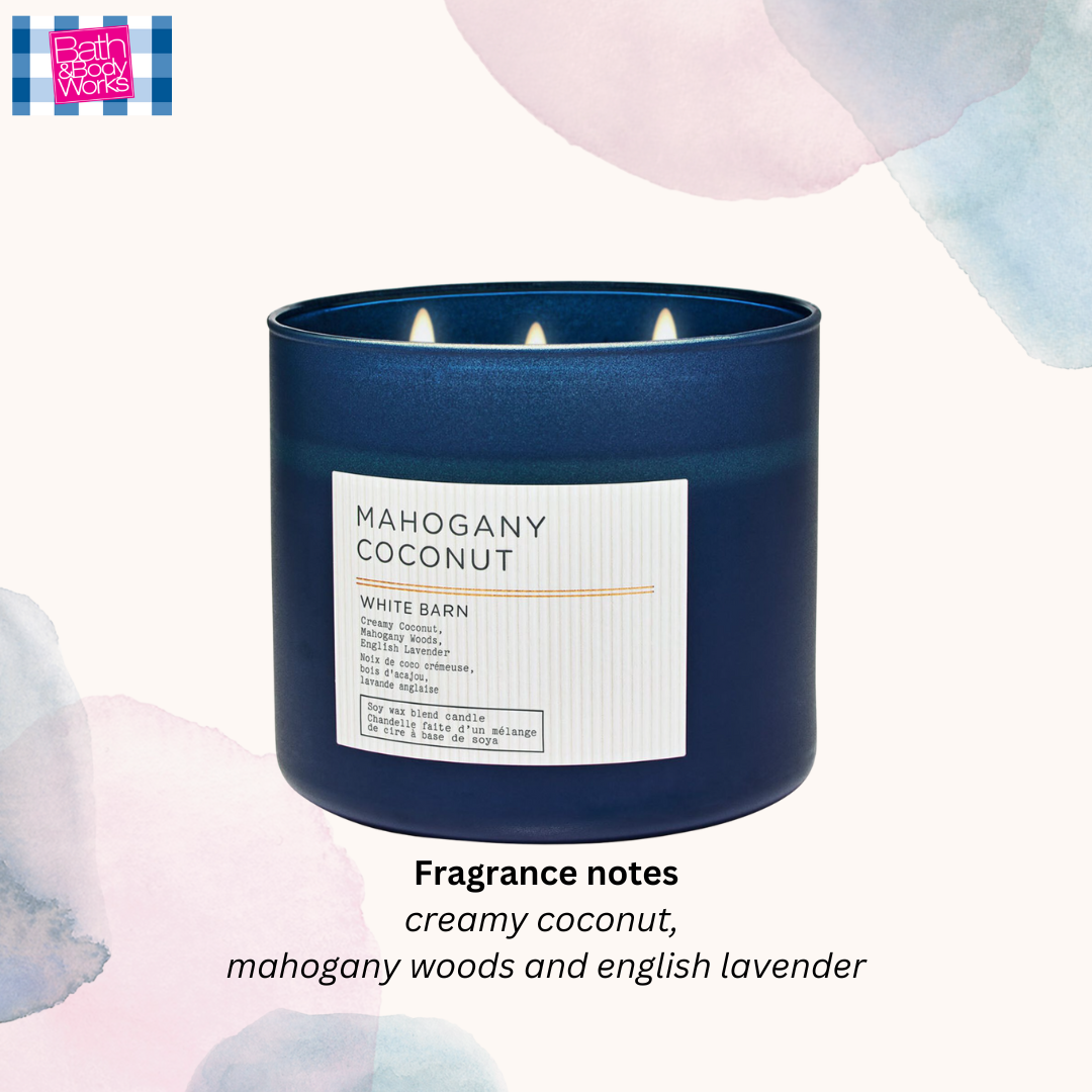 Mahogany Coconut 3-Wick Candle 14.5 oz / 411 g