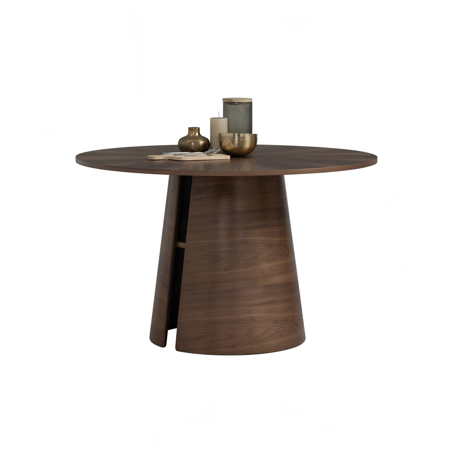 OKARA Dining table, walnut, 120 cm