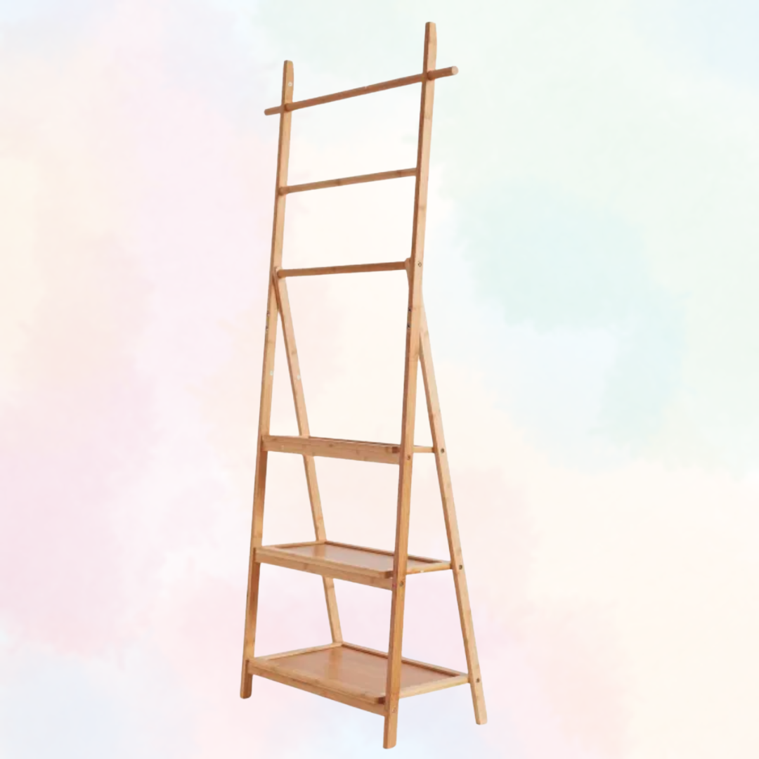 BAMBOO HANGER 3 SHELVES (FOLDING)