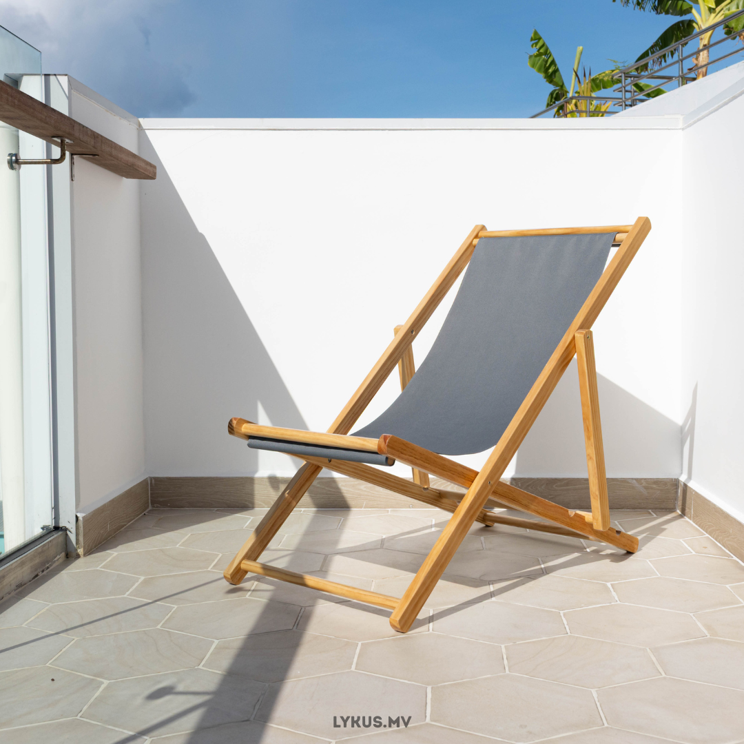LEISURE FOLDABLE CHAIR, Foldable wooden chair, 98x58x70 cm