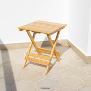 LEISURE FOLDABLE TABLE, Foldable wooden table, 46x20x52 cm