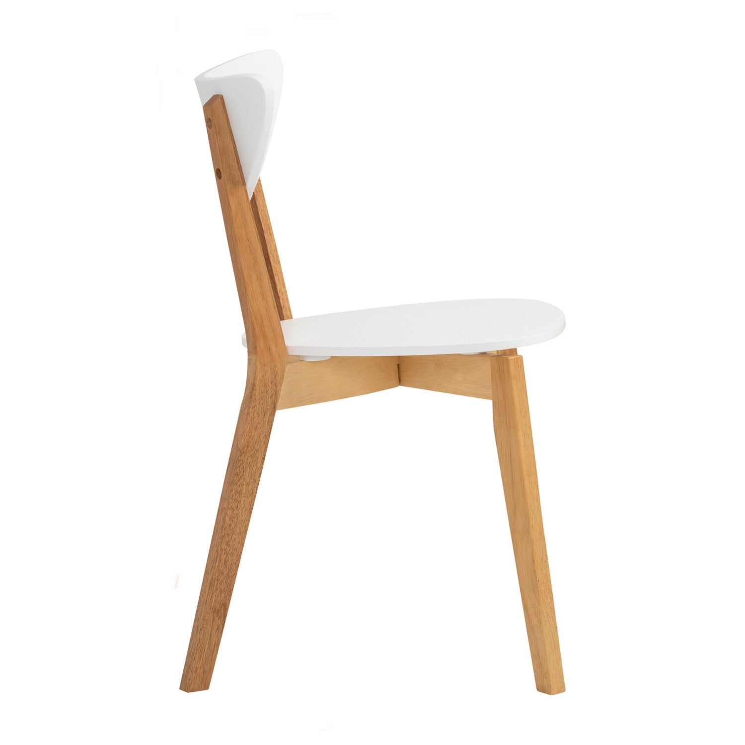 NAIDA Dining chair, white/oak