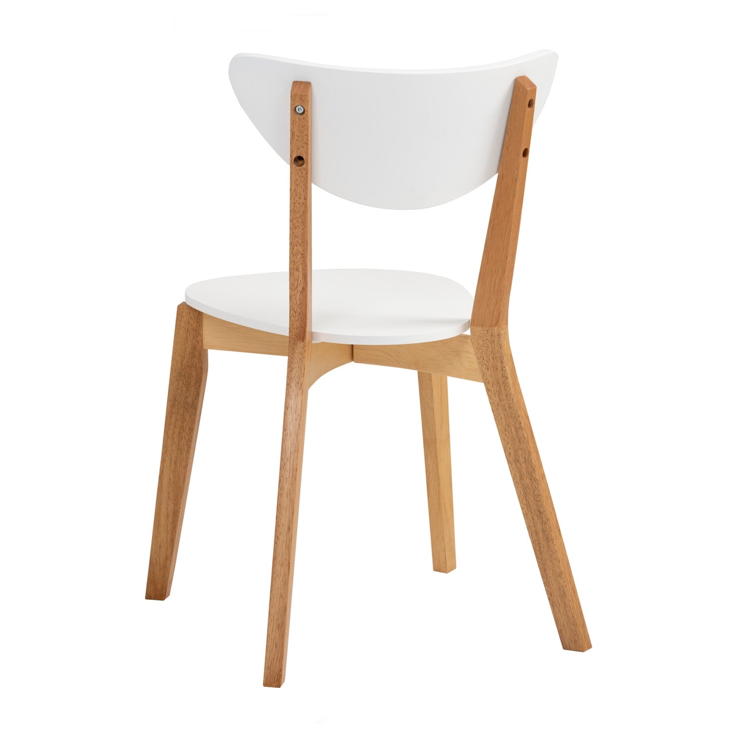 NAIDA Dining chair, white/oak