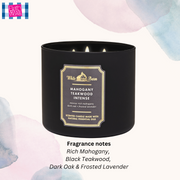 Mahogany Teakwood Intense 3-Wick Candle 14.5 oz / 411 g