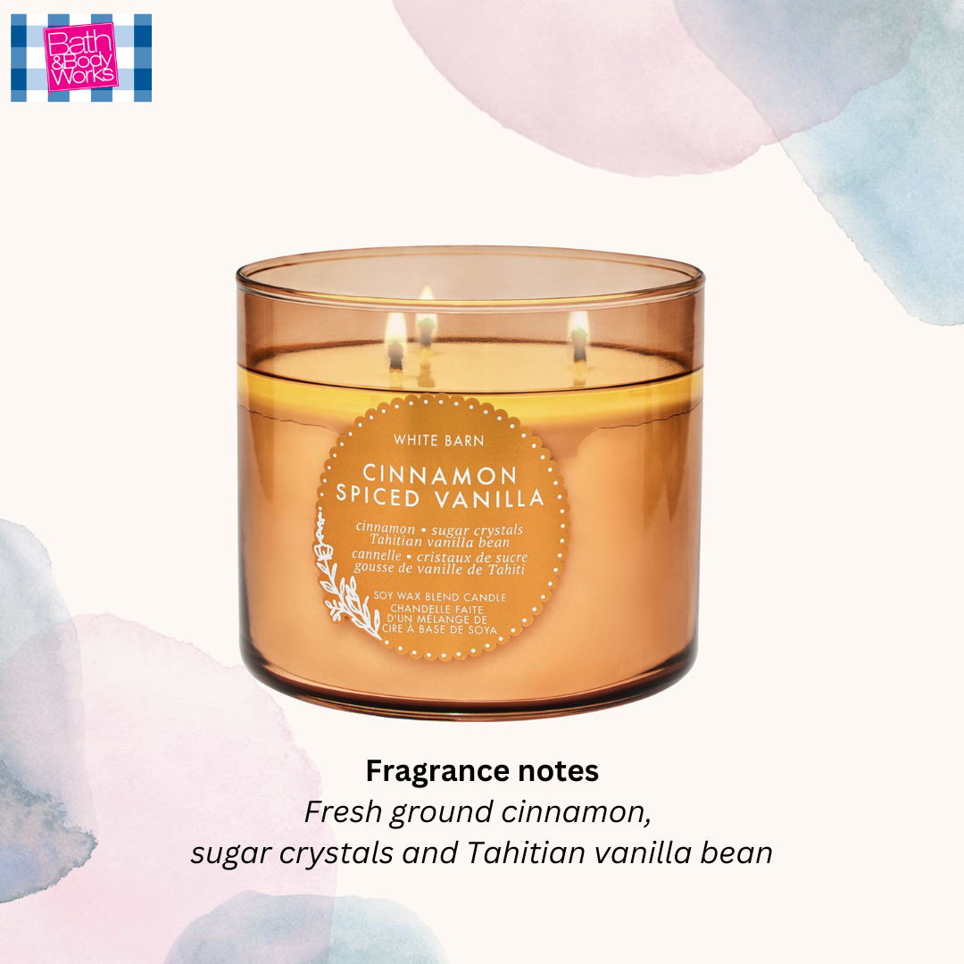 Cinnamon Spiced Vanilla 3-Wick Candle 14.5 oz / 411 g