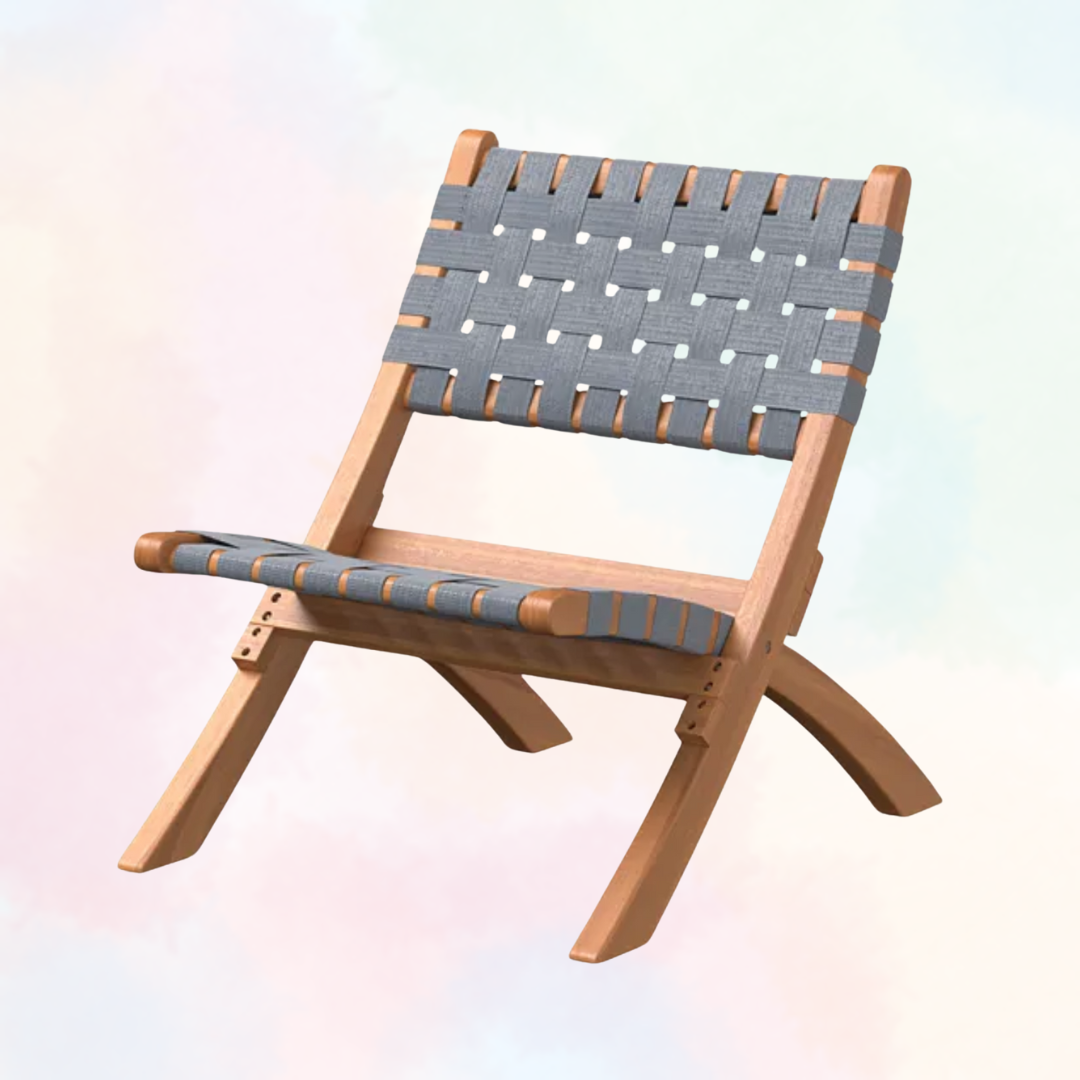 VESRO, Folding chair, grey, 78x60x72 cm