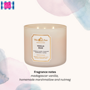 Vanilla Bean 3-Wick Candle 14.5 oz / 411 g