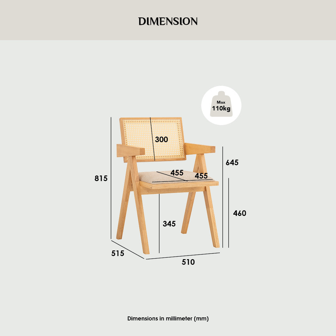 KAIRI Dining chair, oak