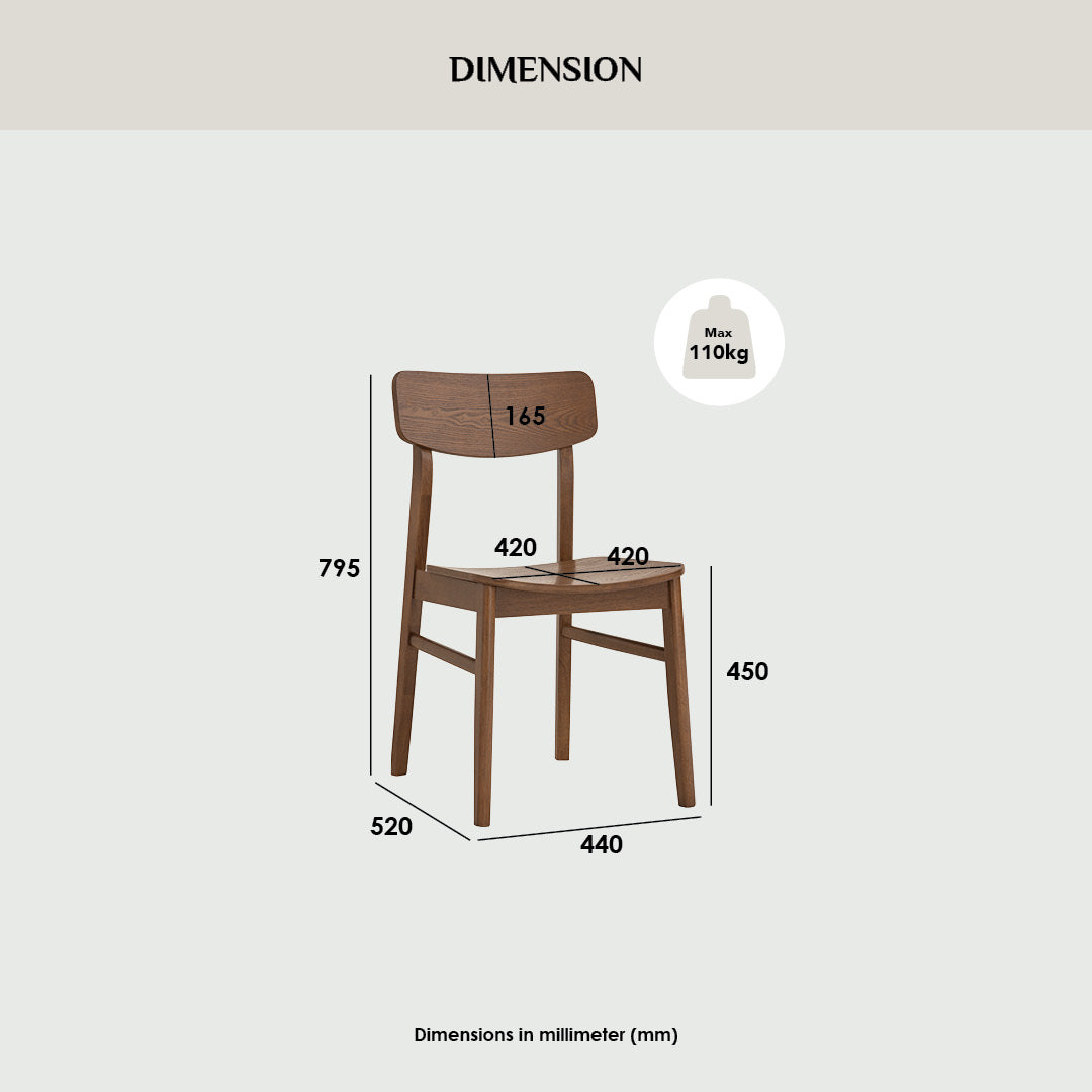 KODEE Dining chair, cocoa