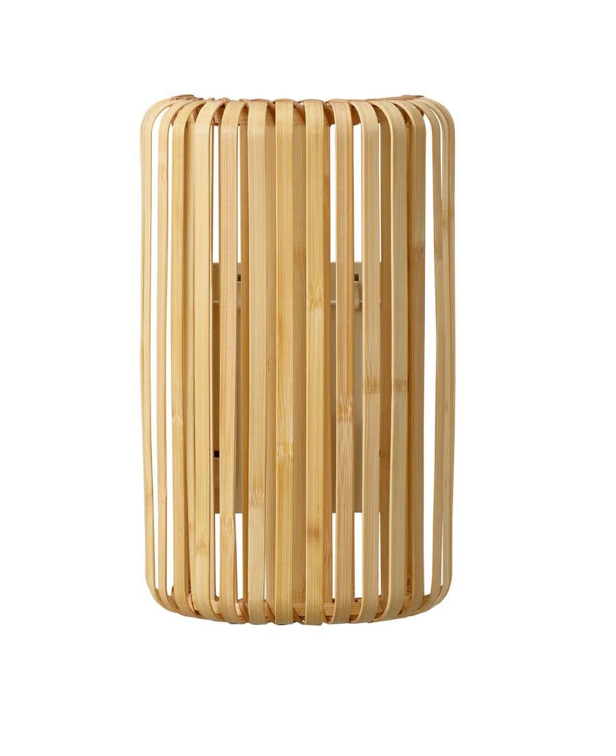 VARPTROSS Wall lamp, wired-in installation, bamboo, 30 cm