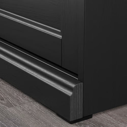 FAGELFJALLET Chest of 4 drawers, black oak effect, 82x51x101 cm