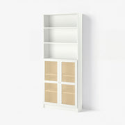 BILLY / HOGADAL Bookcase with doors, white, 80x30x202 cm