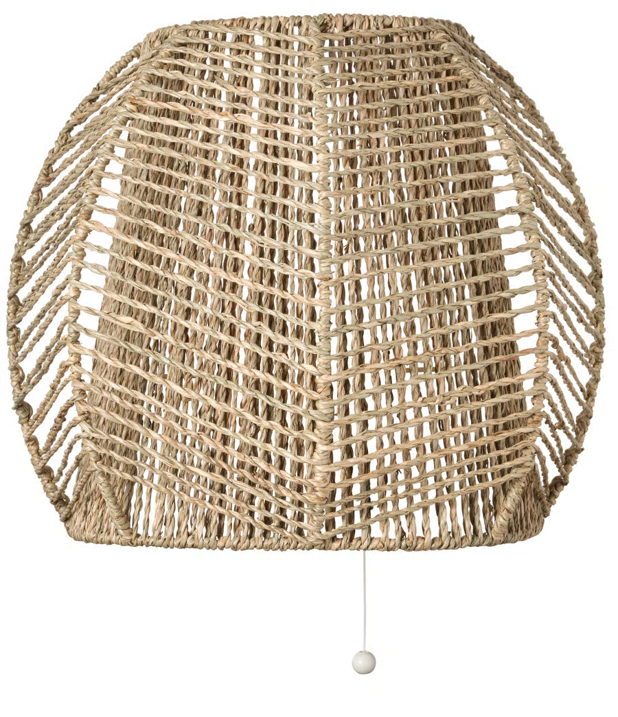 MANALG Wall lamp, wired-in installation, sedge/handmade