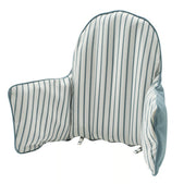 ANTILOP Supporting cushion and cover, blue/white striped