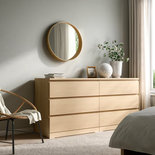 STOCKHOLM Mirror, oak veneer, 60 cm