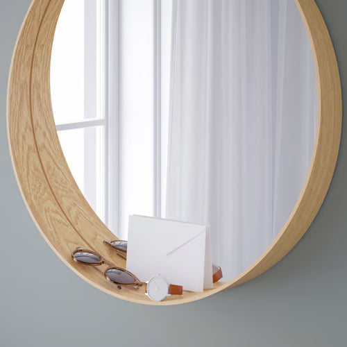 STOCKHOLM Mirror, oak veneer, 60 cm