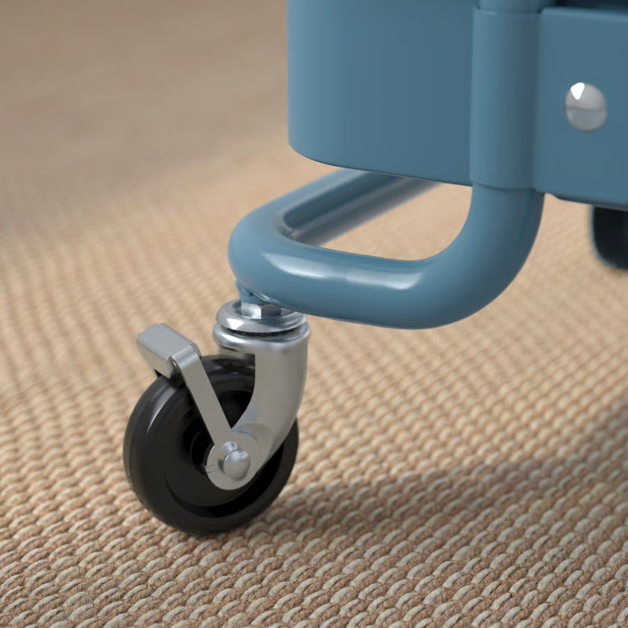 RASKOG Trolley, grey-blue, 35x45x77 cm