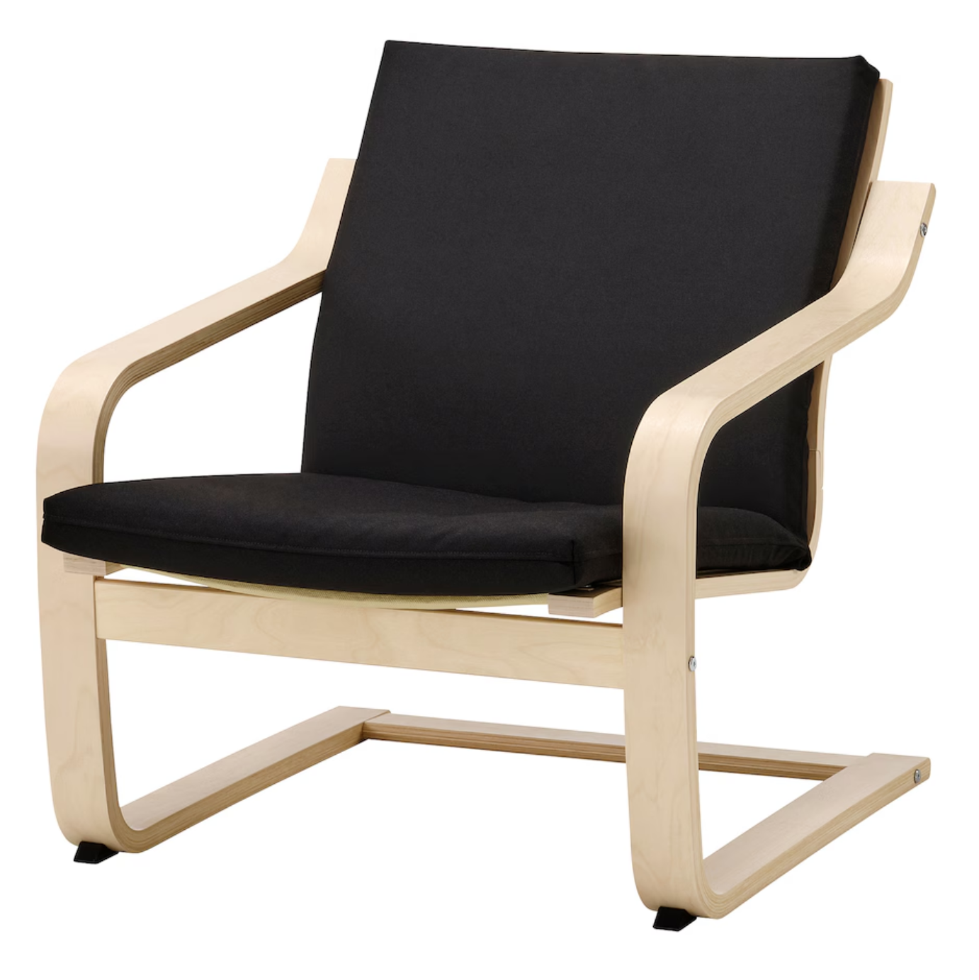 POANG Armchair frame with low back, birch veneer