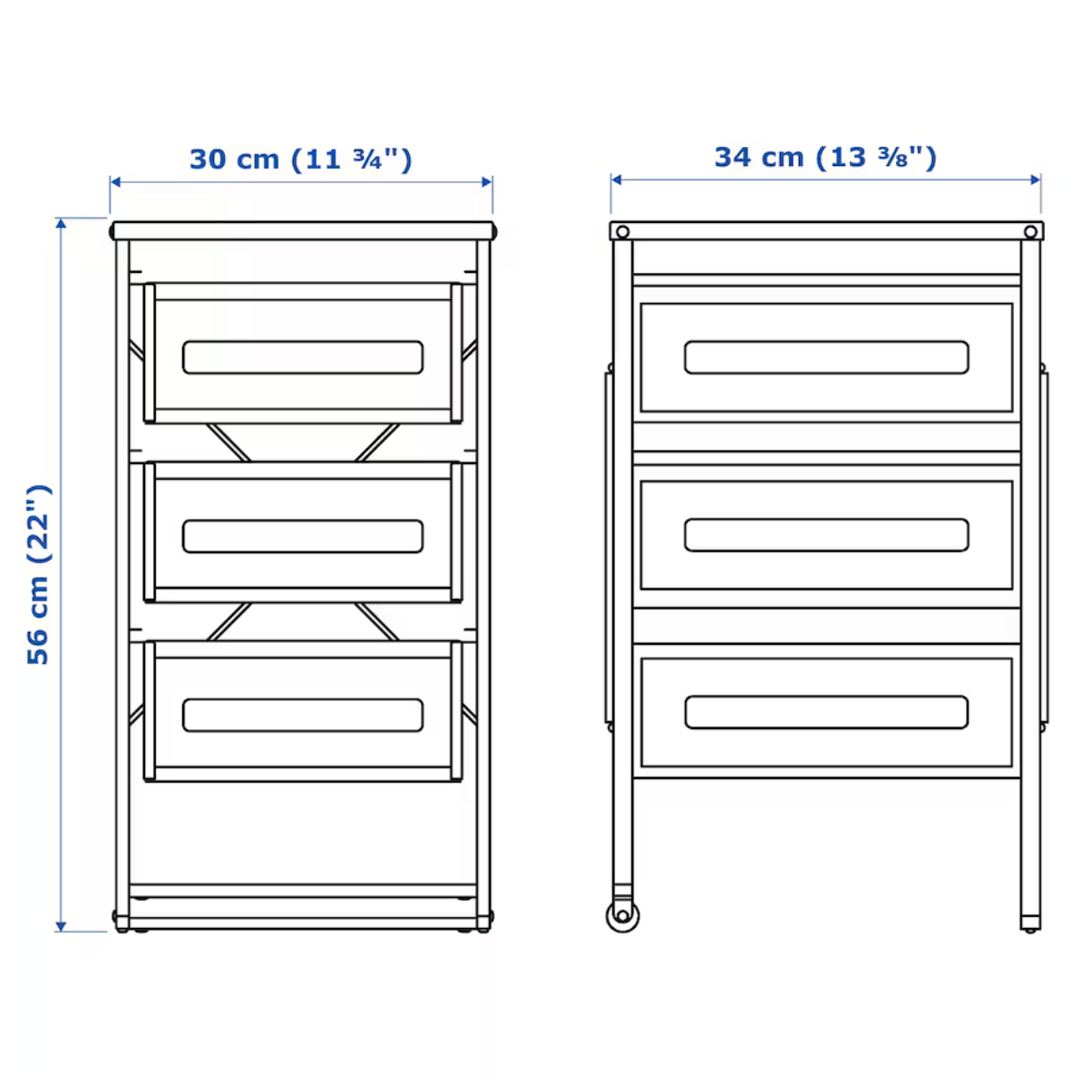 LENNART Drawer unit, white