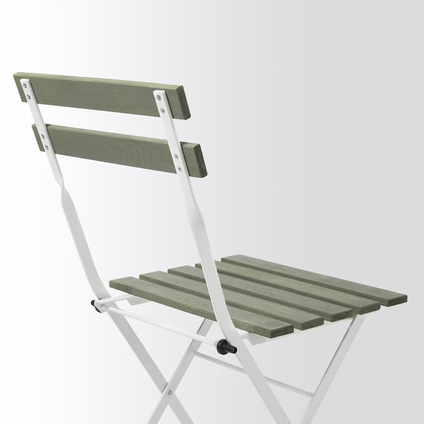 TARNO Table+2 chairs, outdoor, white/green