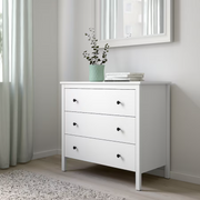 KOPPANG Chest of 3 drawers, white, 90x83 cm
