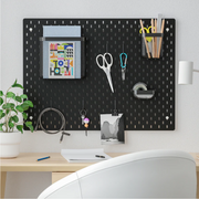 SKÅDIS Pegboard combination, black, 76x56 cm
