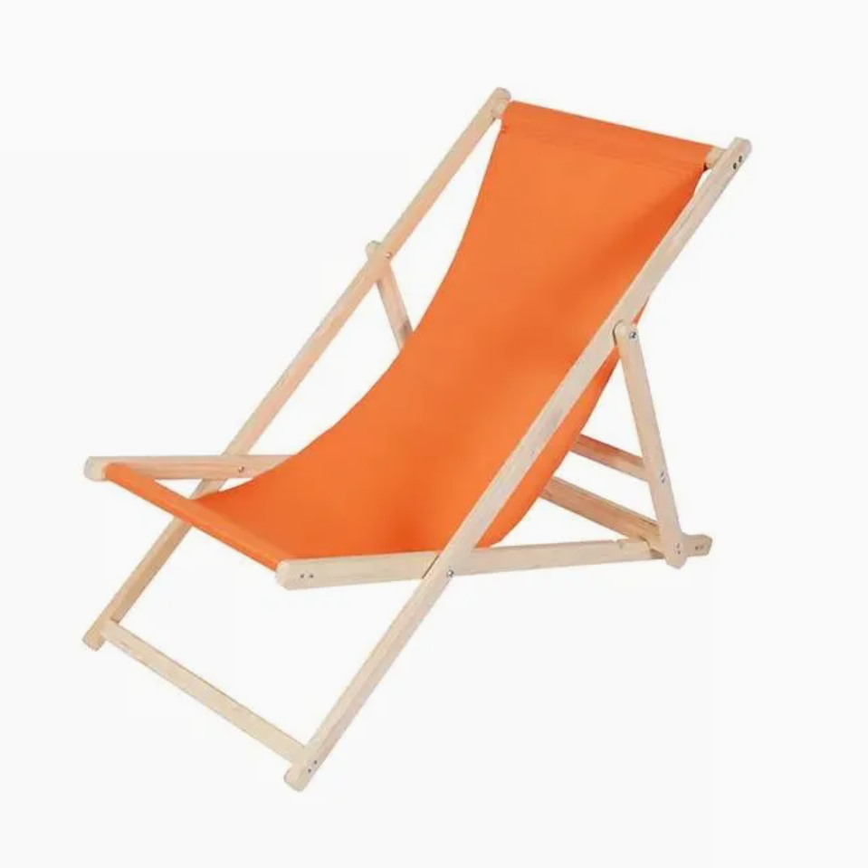 LEISURE FOLDABLE CHAIR, Orange, 98x58x70 cm