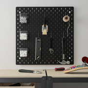 SKÅDIS Pegboard combination, black, 56x56 cm