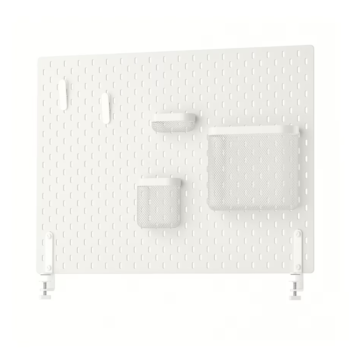 SKÅDIS Pegboard combination, white, 76x56 cm