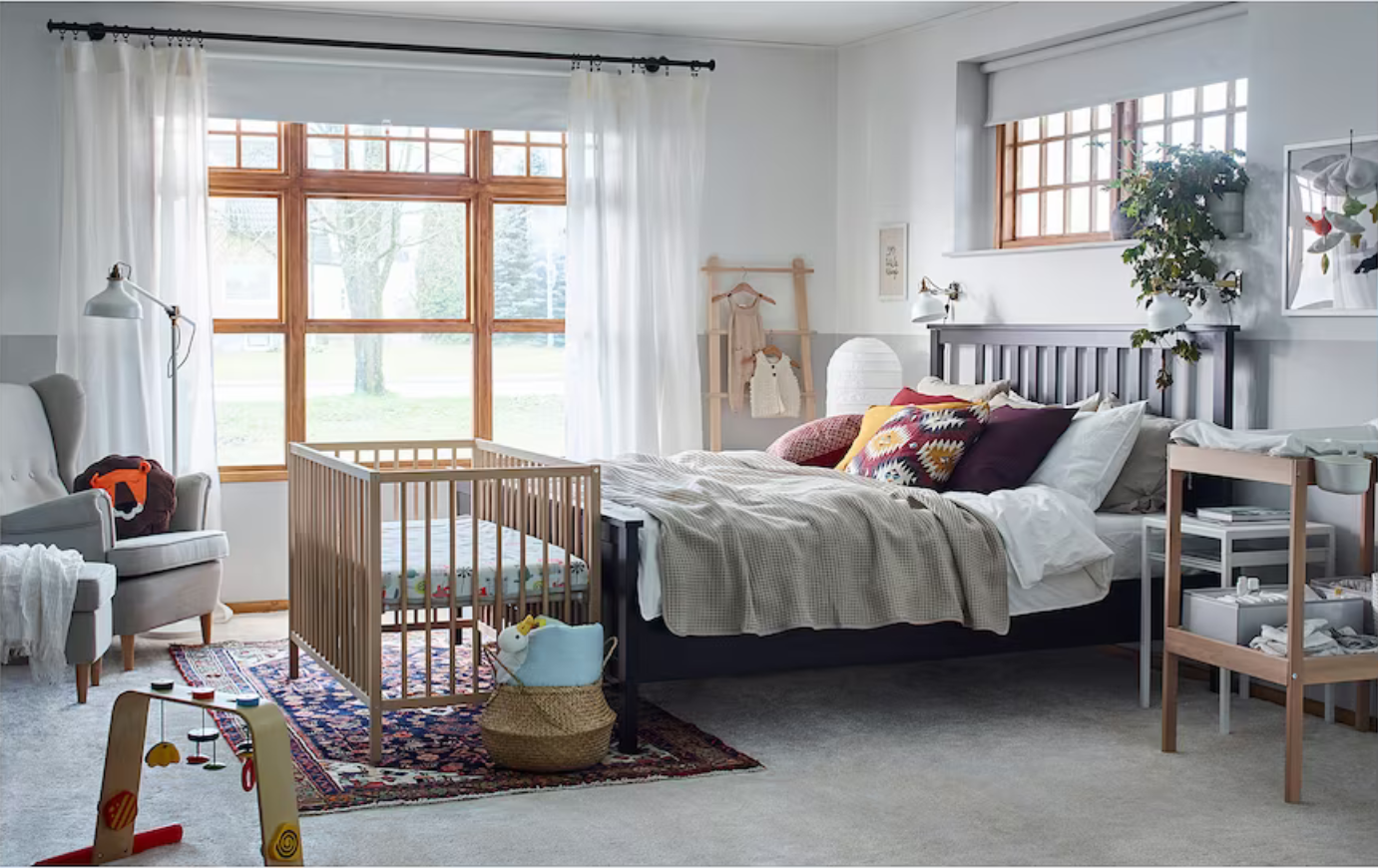 SNIGLAR Cot, beech, 60x120 cm