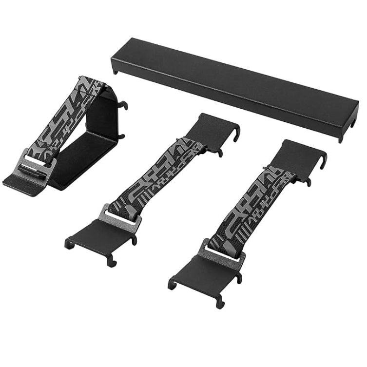 UPPSPEL Pegboard, black, 76x56 cm (4p accessories set)