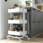 RASKOG Trolley, white, 35x45x77 cm