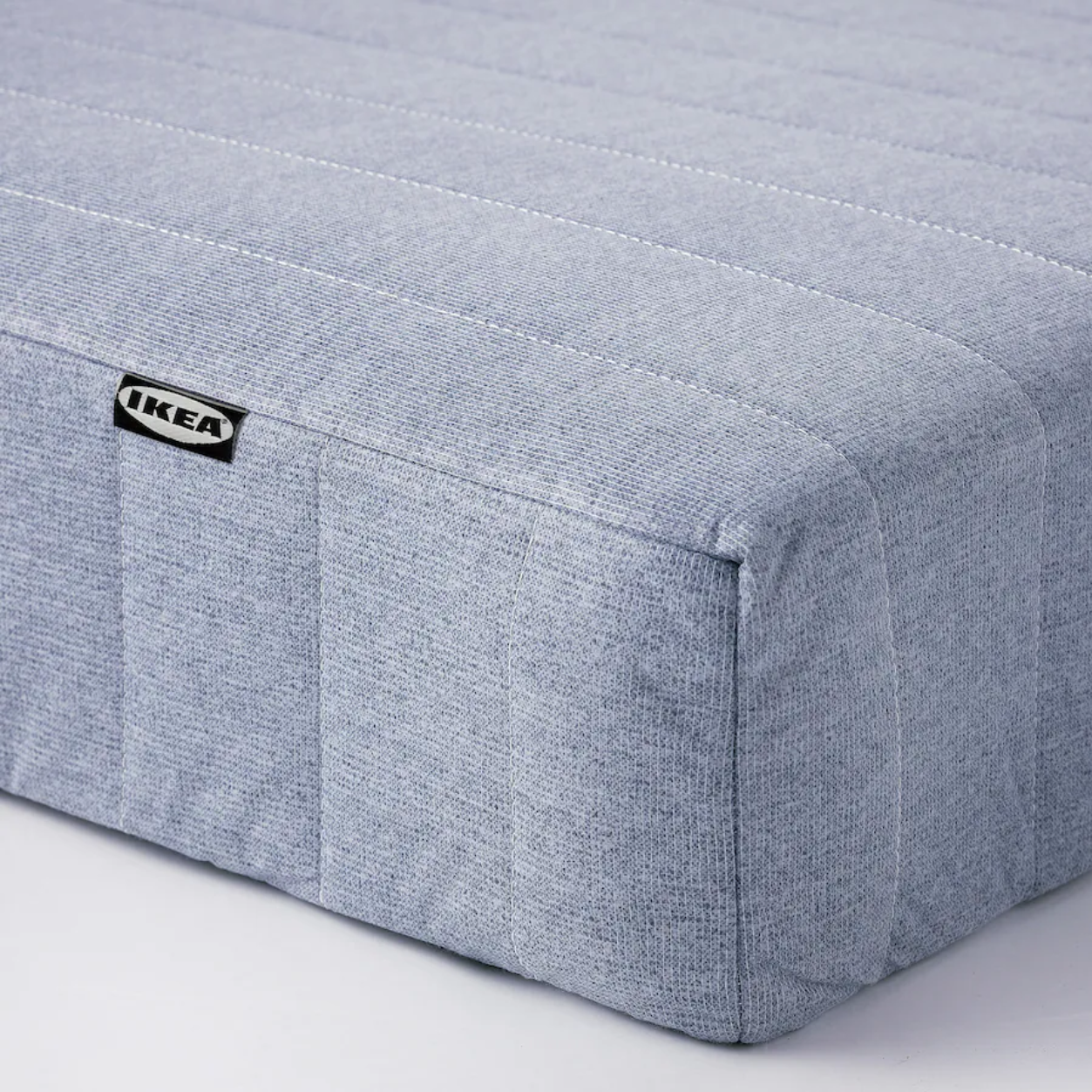 VADSÖ Sprung mattress, extra firm/light blue, 90x200 cm