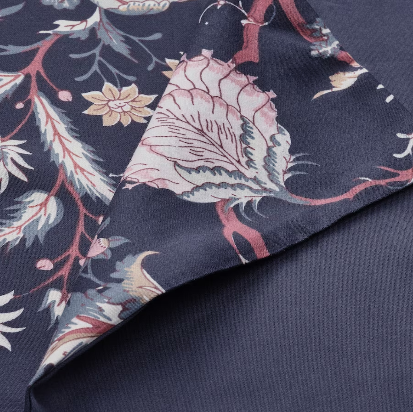NASSELKLOCKA Duvet cover and pillowcase, dark blue/multicolour