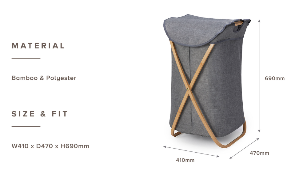 BAMBOO Butterfly Laundry Hamper