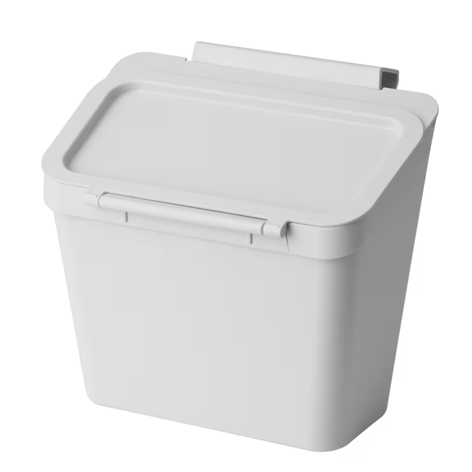 SKOLÄST Waste bin for cabinet with door, light grey