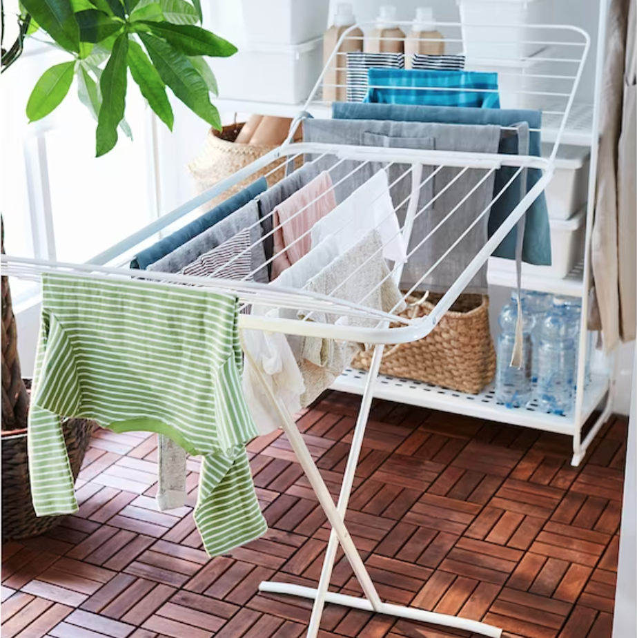 MULIG Drying rack, in/outdoor, white