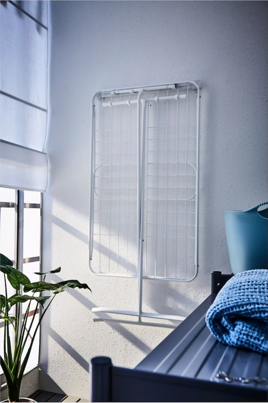 MULIG Drying rack, in/outdoor, white