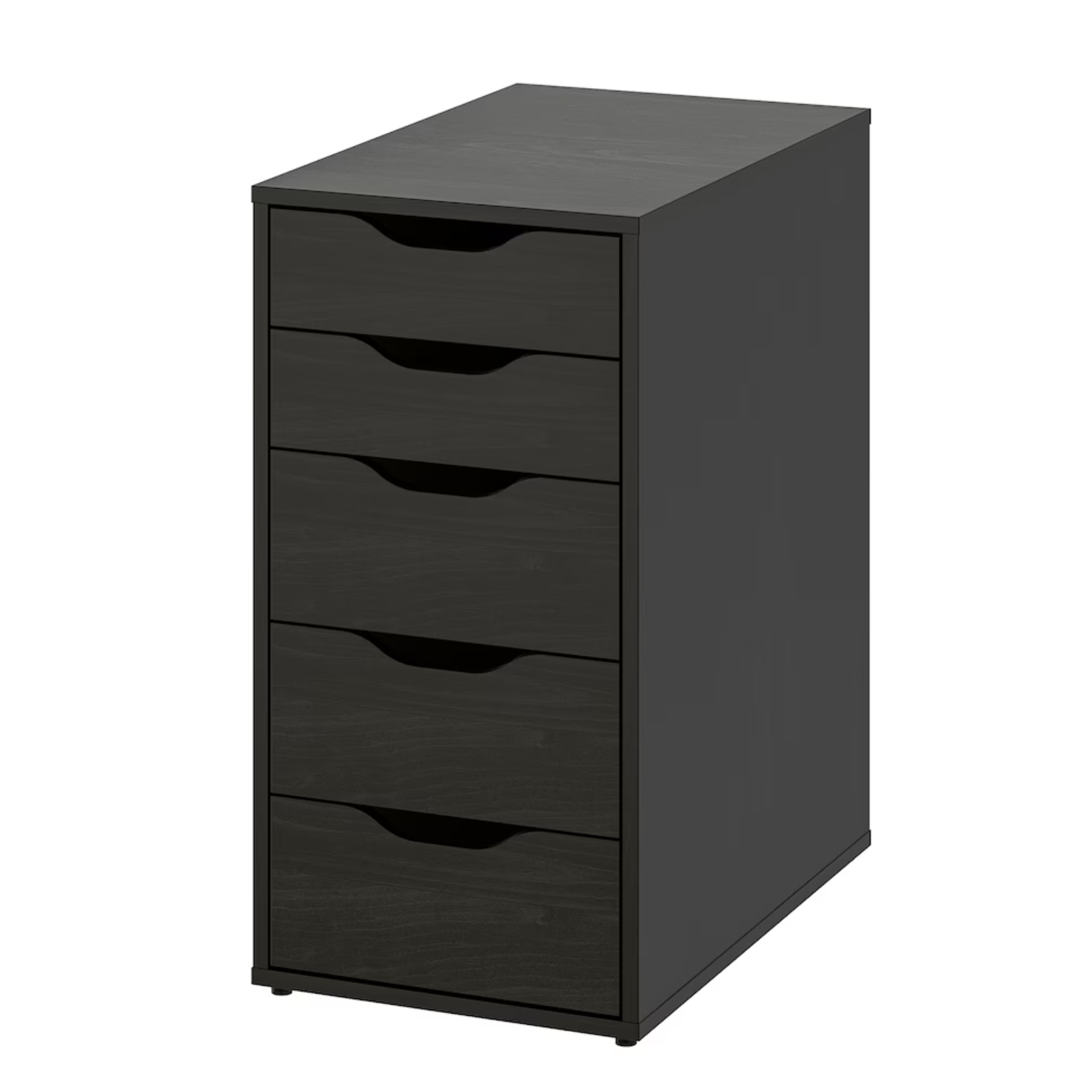 ALEX Drawer unit, black-brown, 36x70 cm