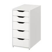 ALEX Drawer unit, white, 36x70 cm
