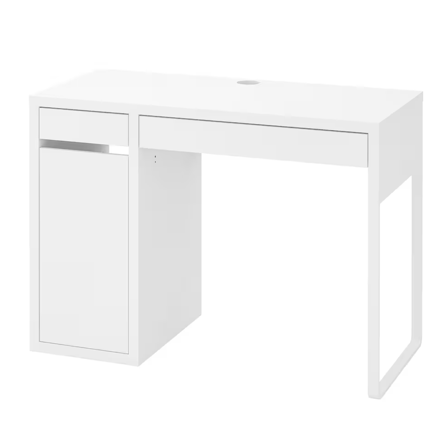 MICKE Desk, white, 105x50 cm