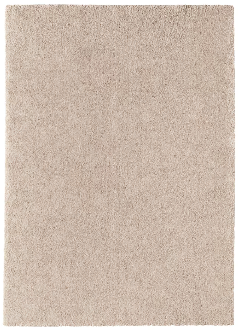 STOENSE Rug, low pile, off-white, 170x240 cm