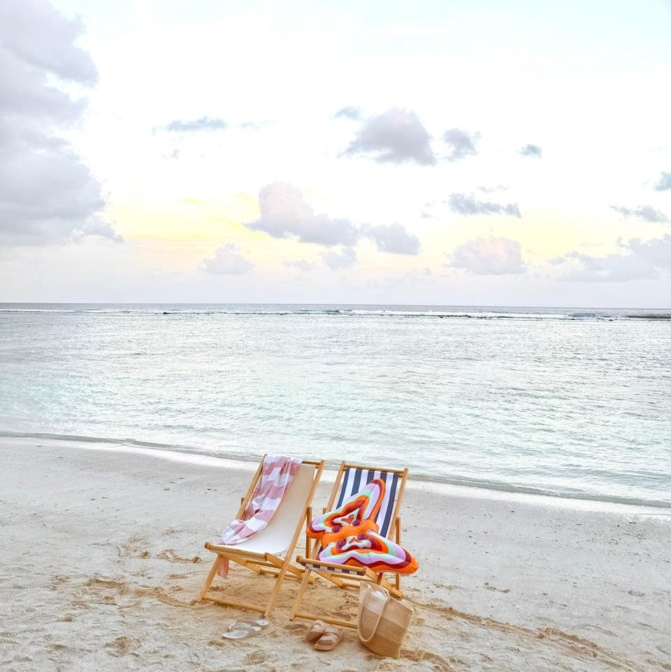 LEISURE FOLDABLE CHAIR, beige, 98x58x70 cm