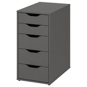 ALEX Drawer unit, dark grey, 36x70 cm