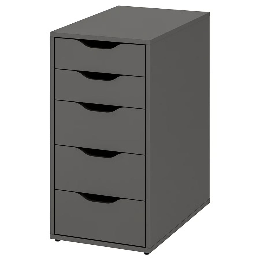 ALEX Drawer unit, dark grey, 36x70 cm