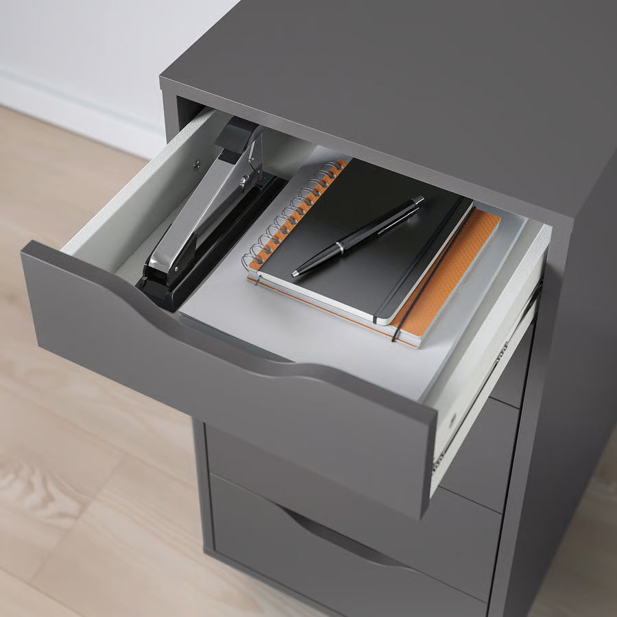 ALEX Drawer unit, dark grey, 36x70 cm