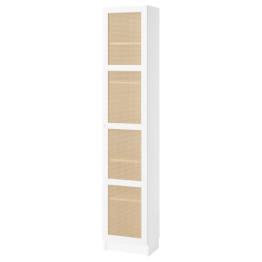 BILLY / HOGADAL Bookcase with doors, white, 40x30x202 cm